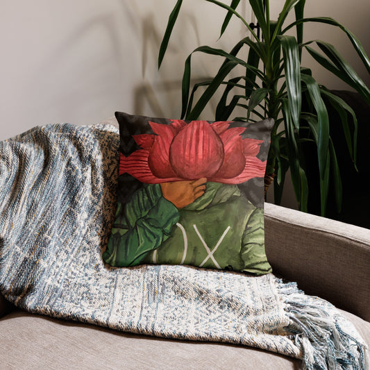 OX Flower Bomb Throw Pillow