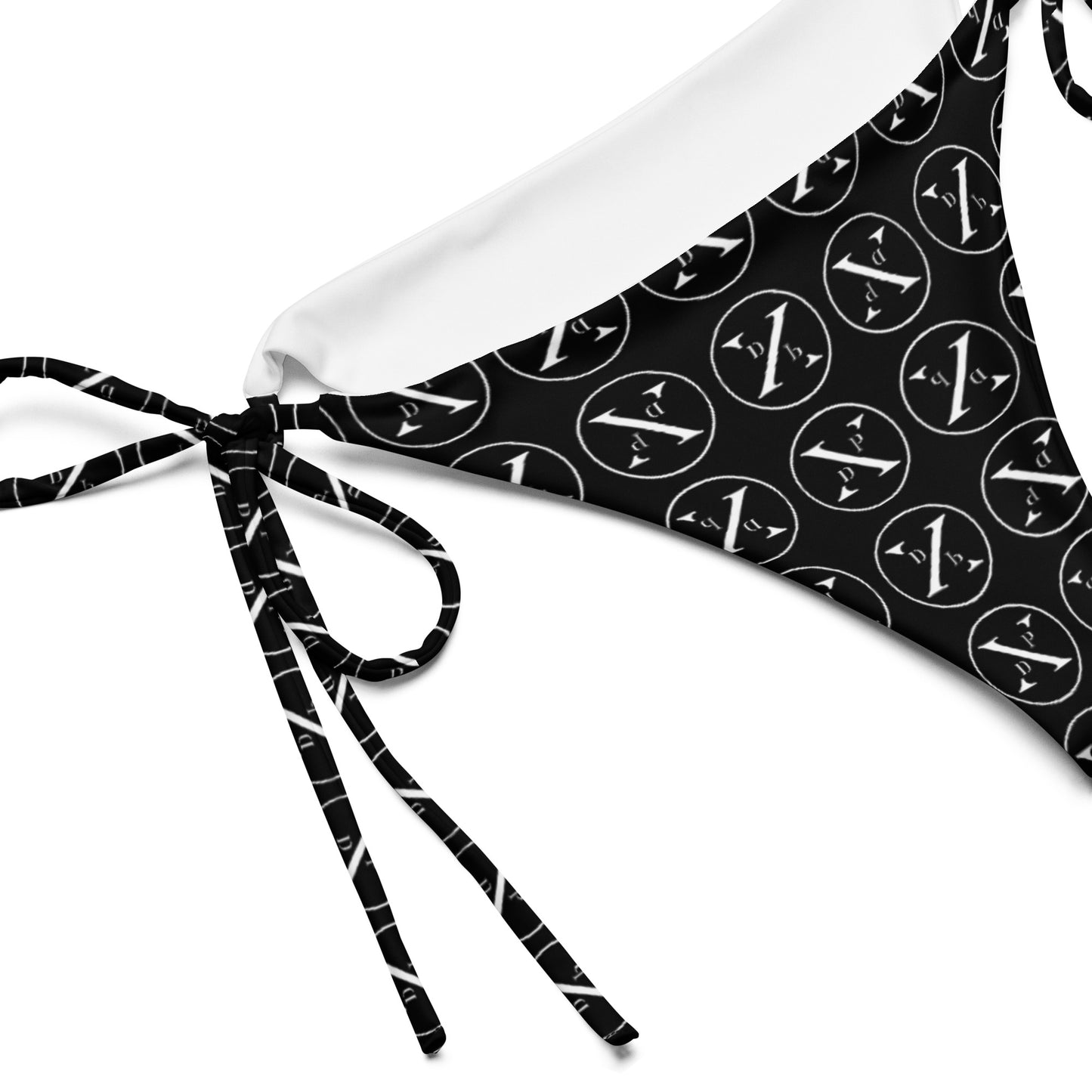 Desired Paintings All-Over Print Recycled String Bikini Bottom