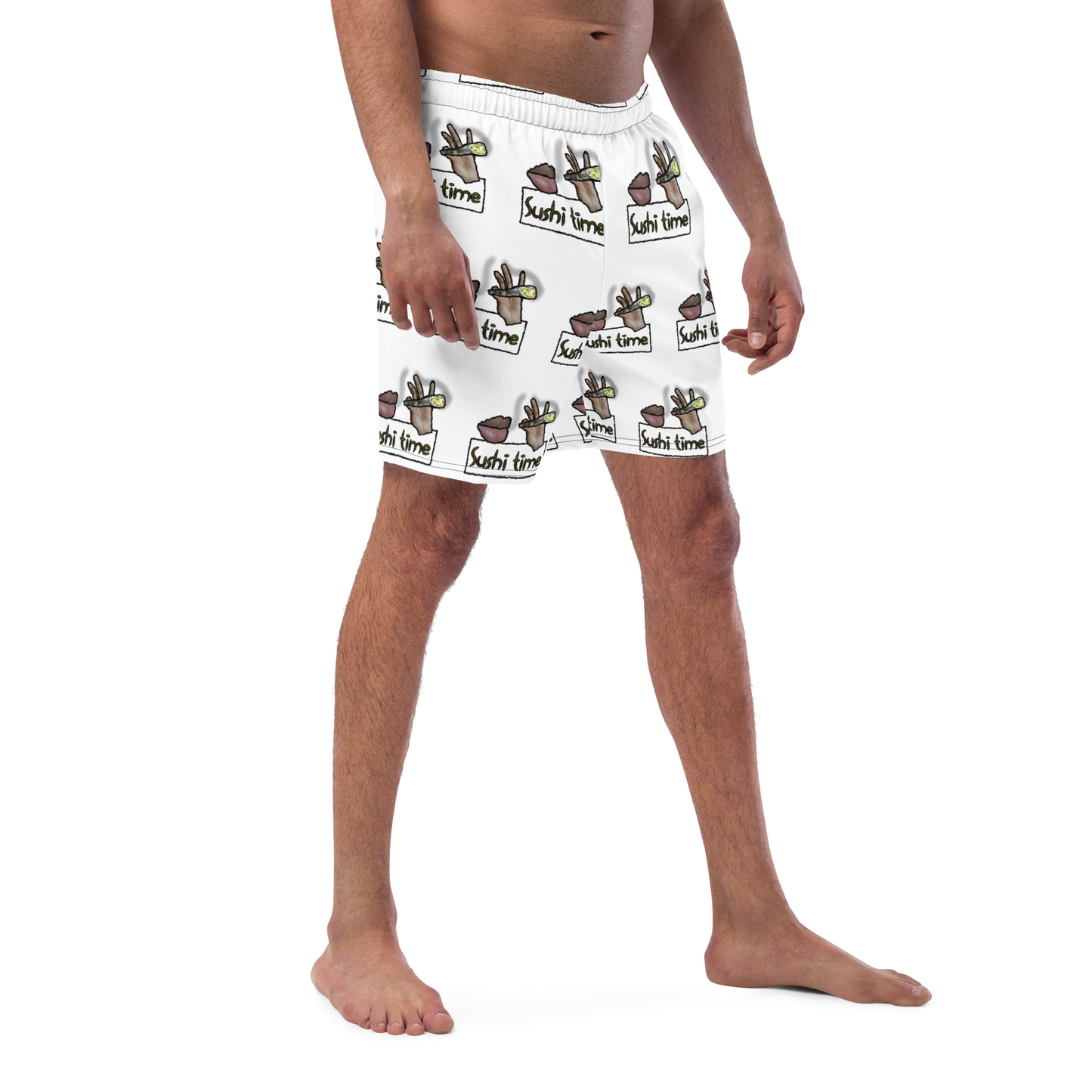 Sushi Time Men's All-Over Print Swim Trunks