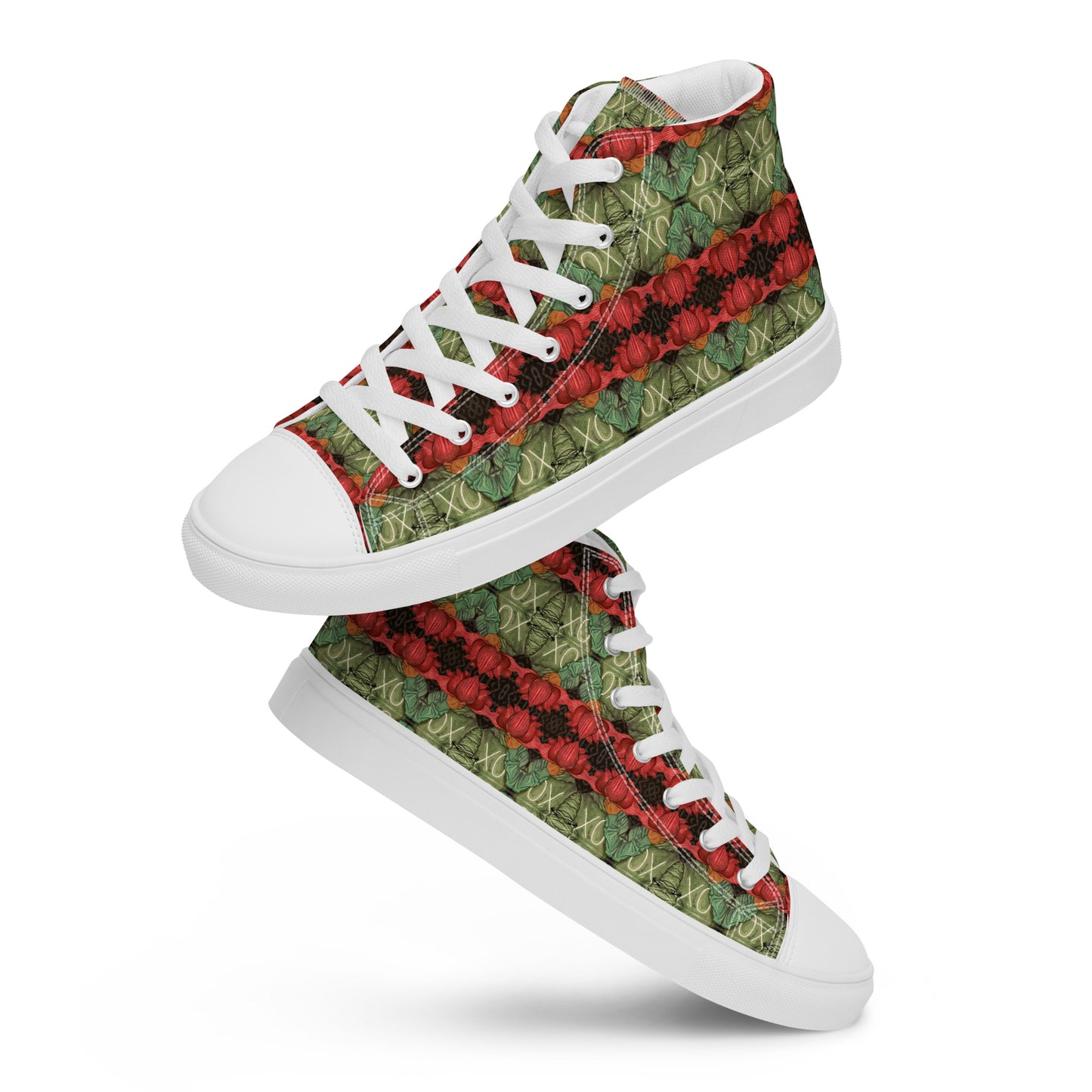 Ox Flower Bomb Men’s High Top Canvas Shoes