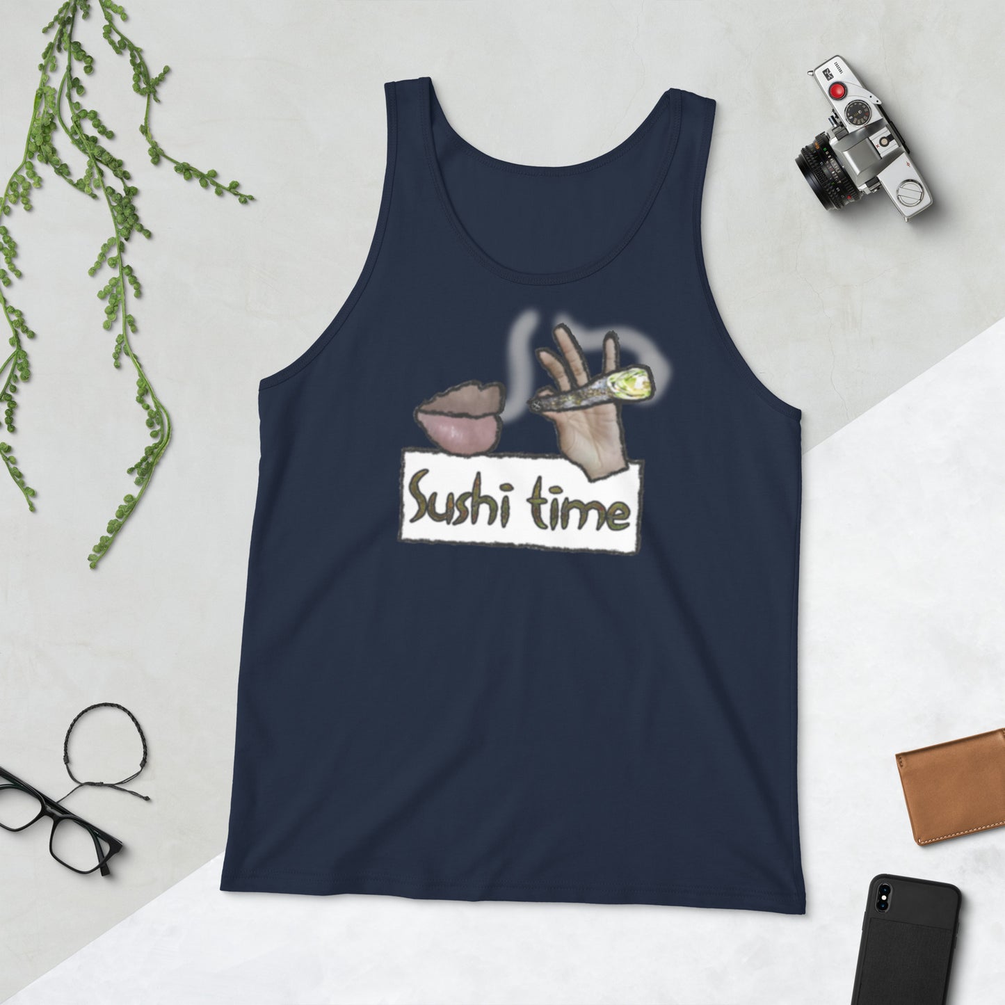 Sushi Time Men's Graphic Tank Top