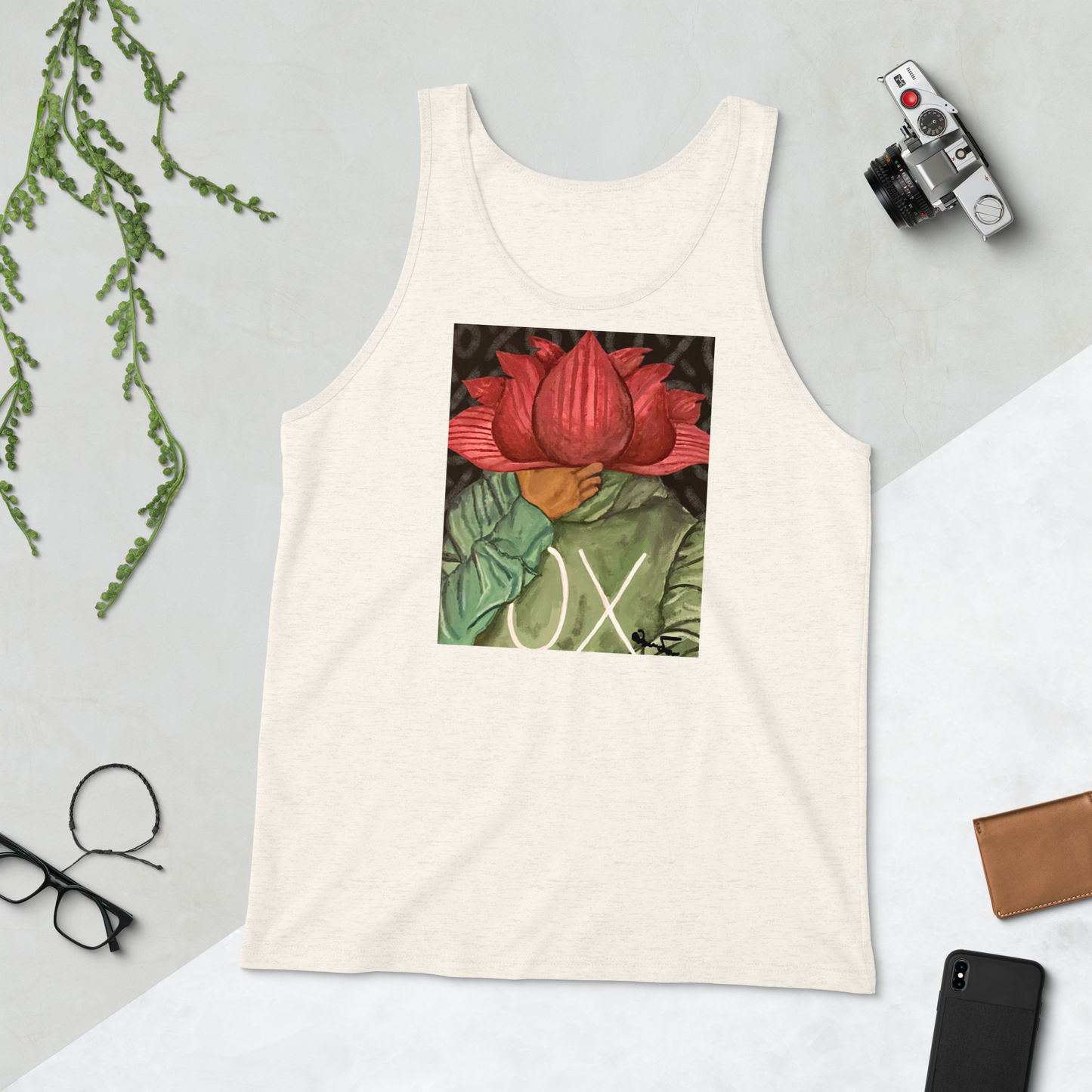 OX Flower Bomb Men's Graphic Tank Top