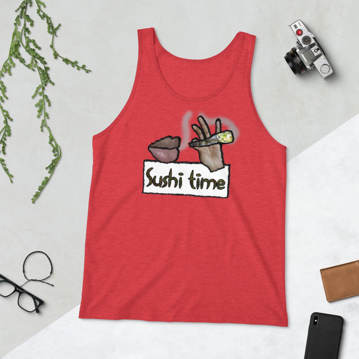 Sushi Time Men's Graphic Tank Top