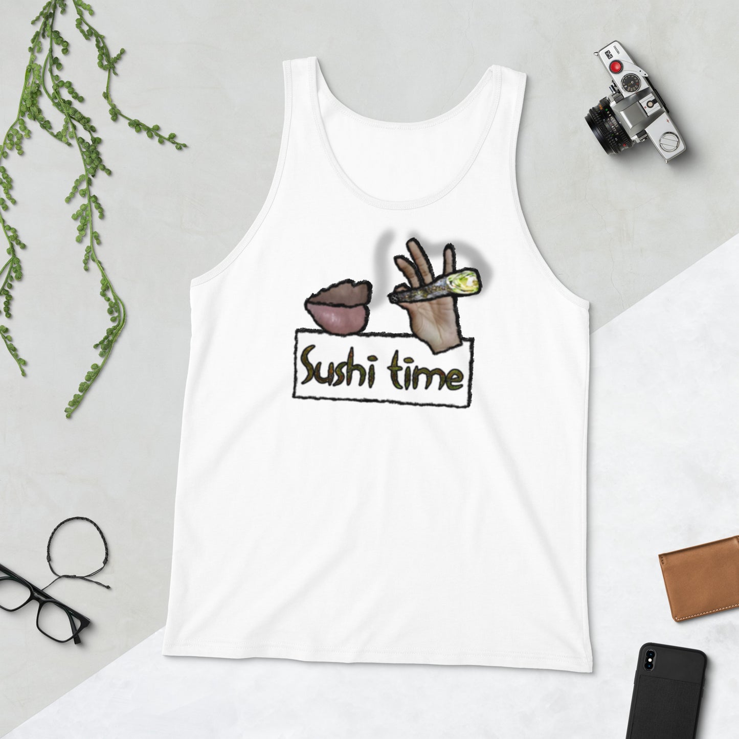 Sushi Time Men's Graphic Tank Top