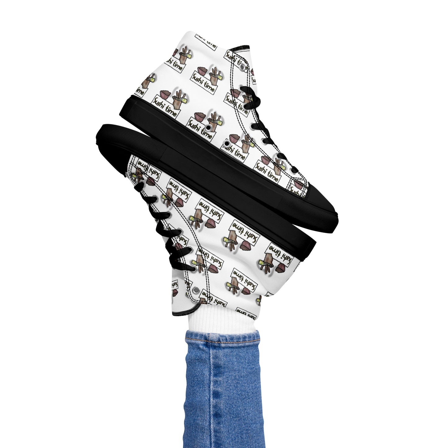 Sushi Time Women’s High Top Canvas Shoes