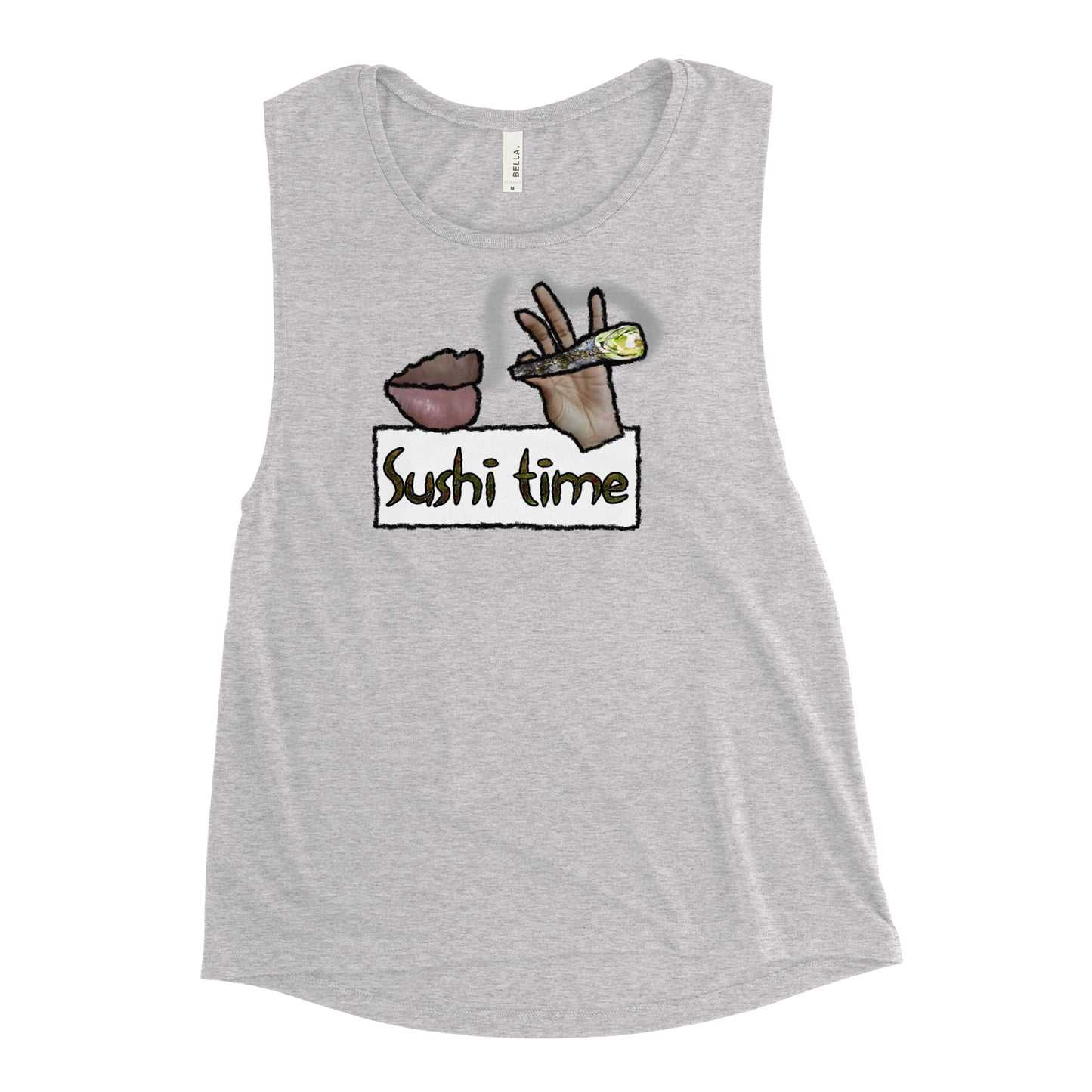 Sushi Time Ladies’ Graphic Muscle Tank