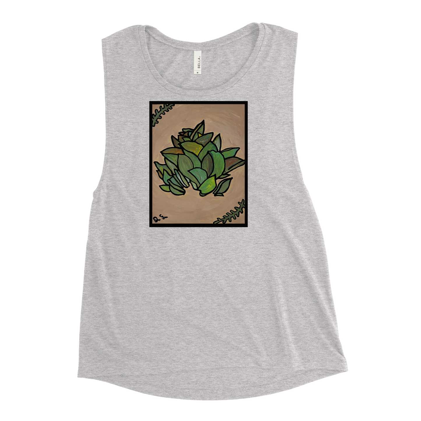 Peace Plant Ladies’ Graphic Muscle Tank