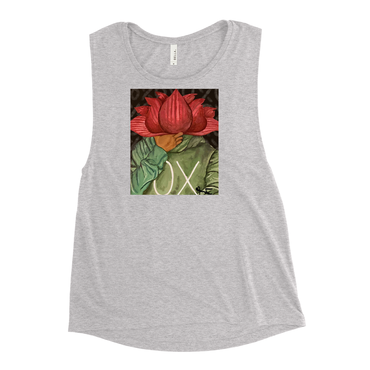 OX Flower Bomb Ladies’ Graphic Muscle Tank