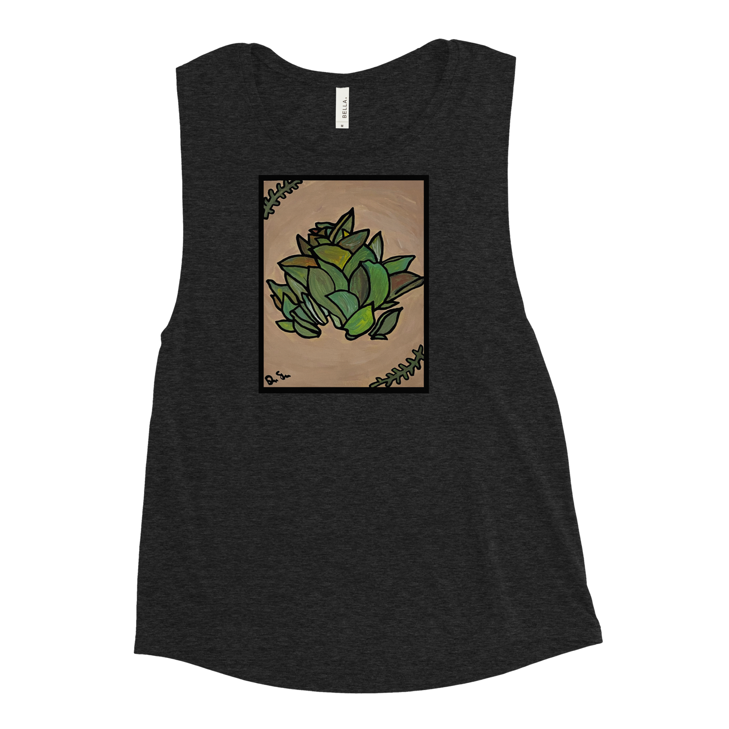 Peace Plant Ladies’ Graphic Muscle Tank