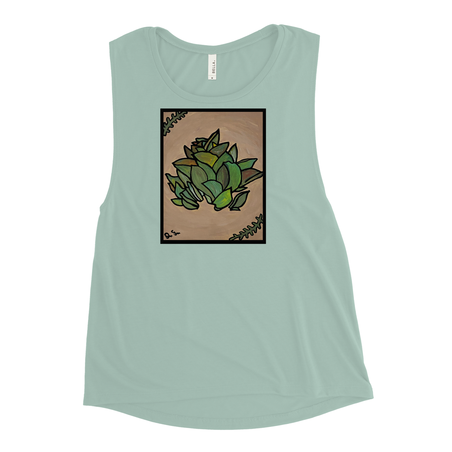 Peace Plant Ladies’ Graphic Muscle Tank