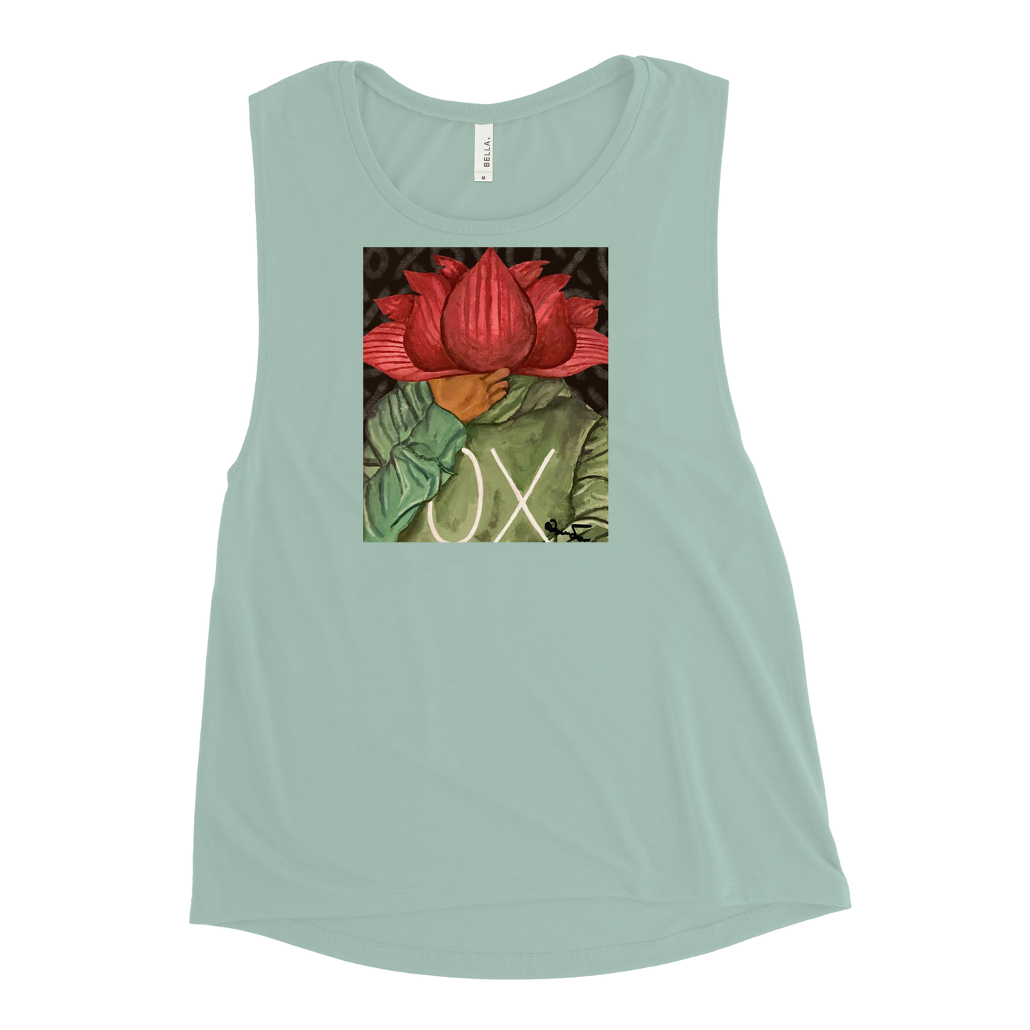 OX Flower Bomb Ladies’ Graphic Muscle Tank