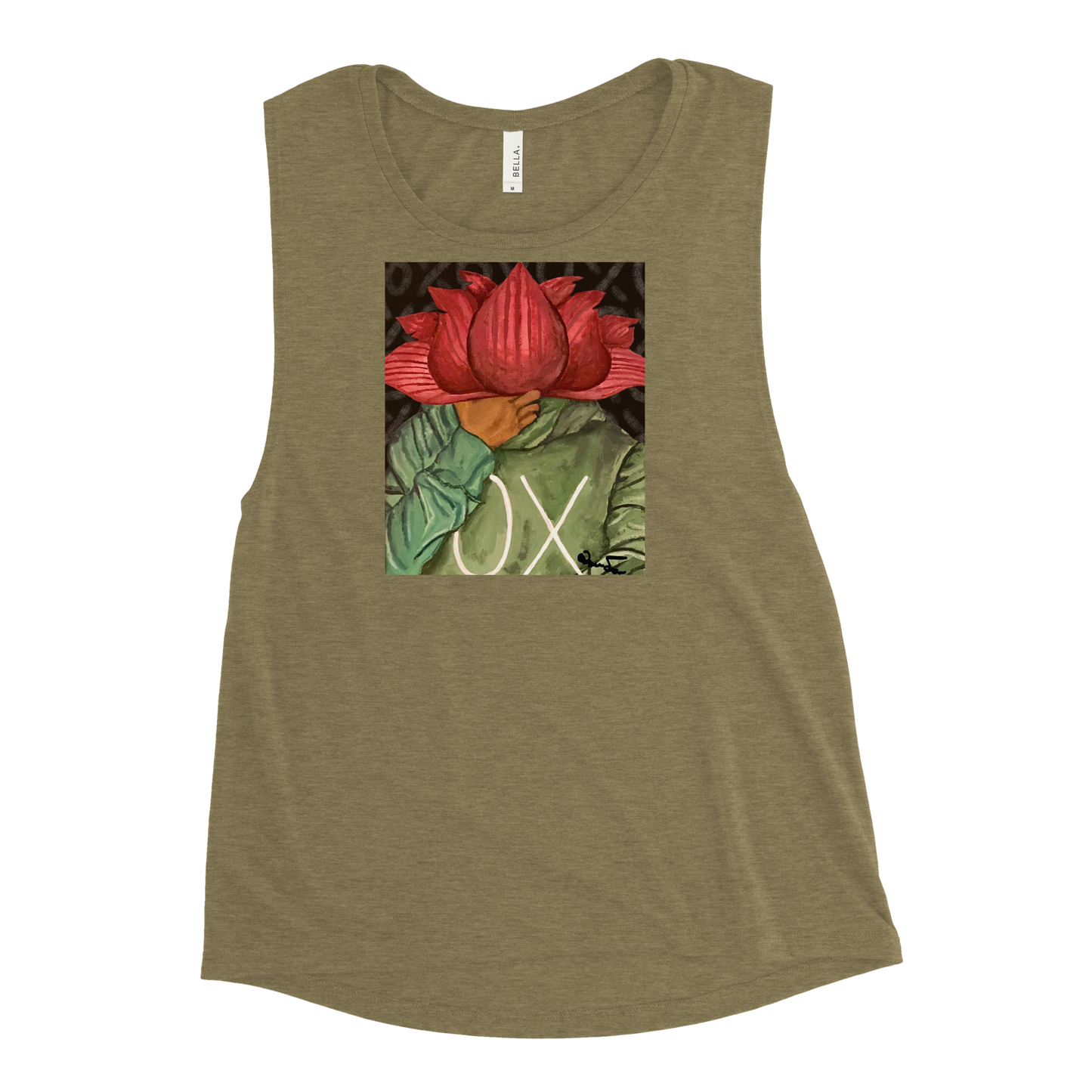 OX Flower Bomb Ladies’ Graphic Muscle Tank