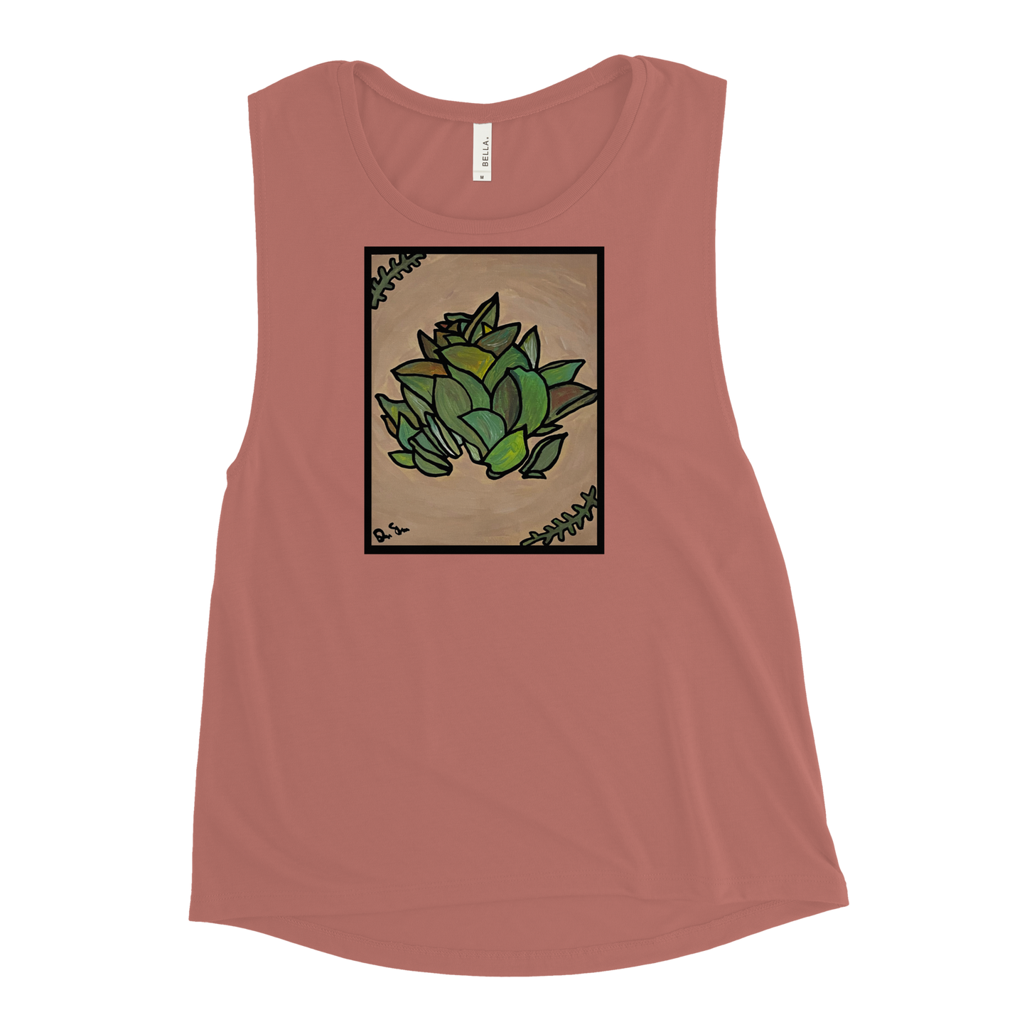 Peace Plant Ladies’ Graphic Muscle Tank