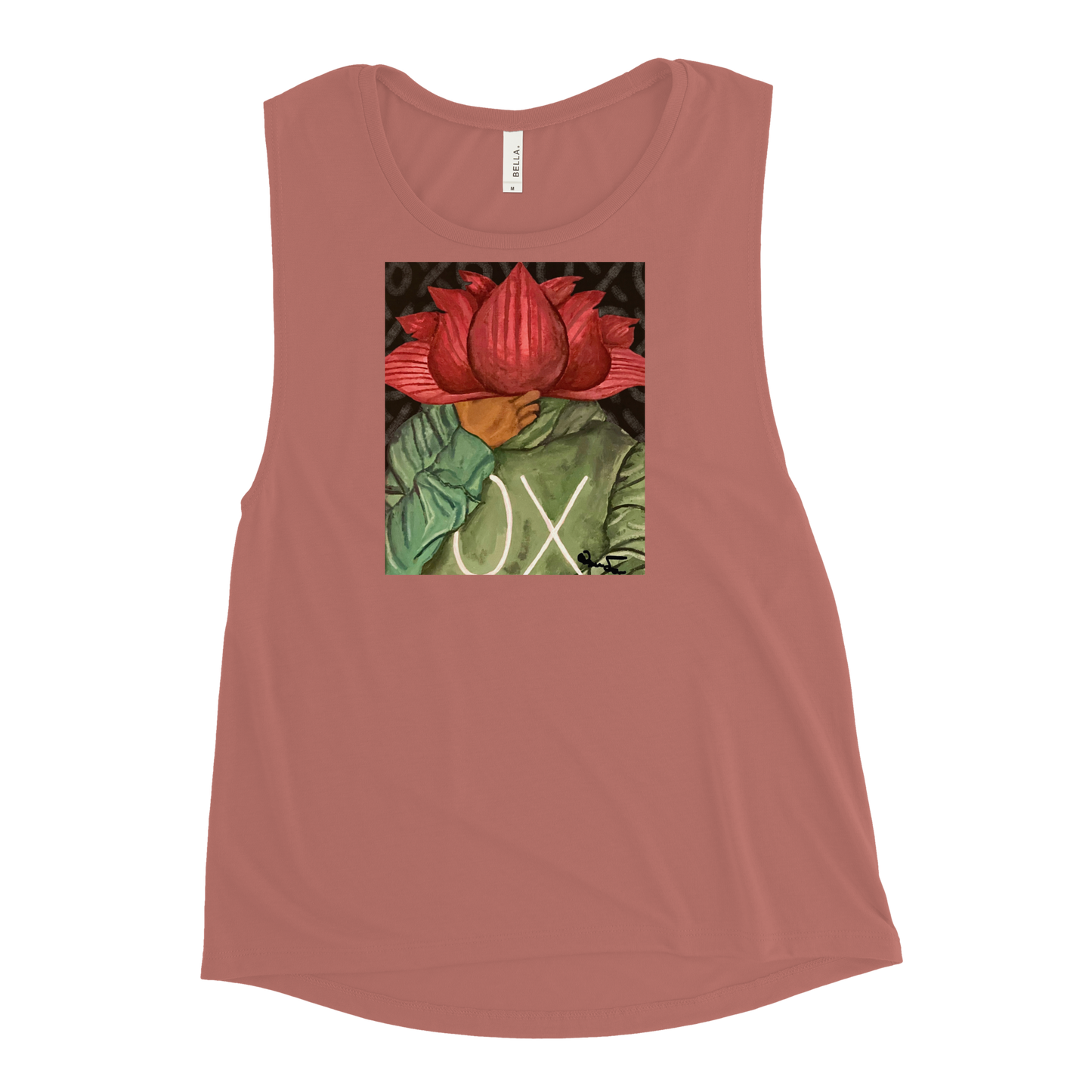 OX Flower Bomb Ladies’ Graphic Muscle Tank