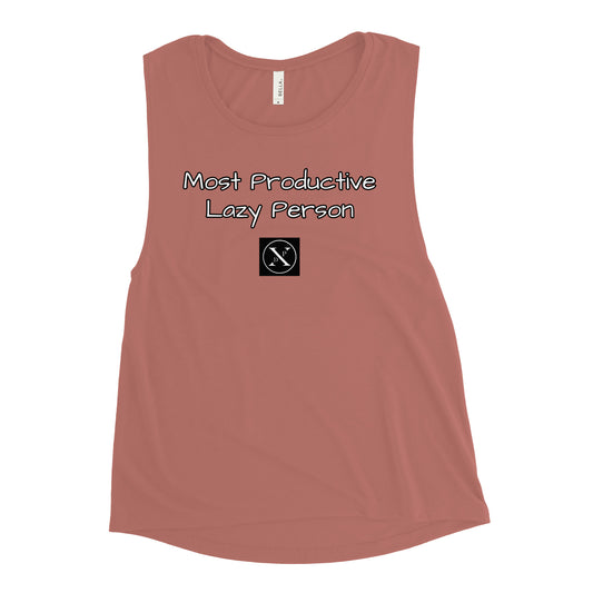 Most Productive Lazy Person Ladies’ Muscle Tank