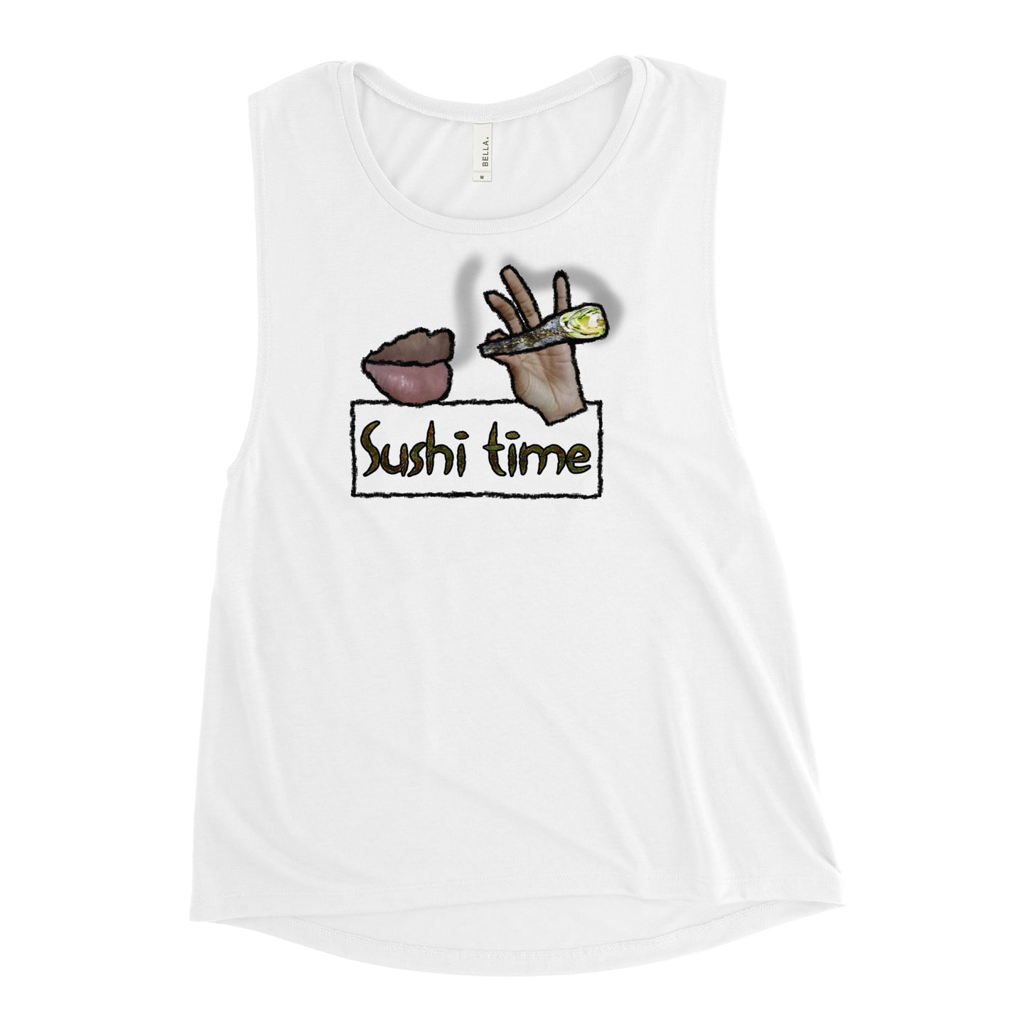 Sushi Time Ladies’ Graphic Muscle Tank