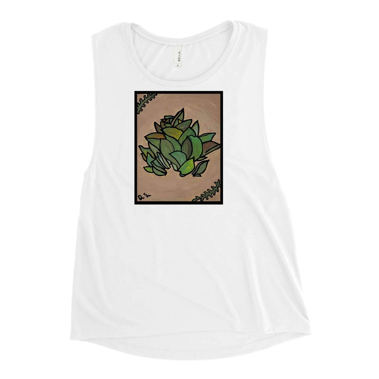 Peace Plant Ladies’ Graphic Muscle Tank