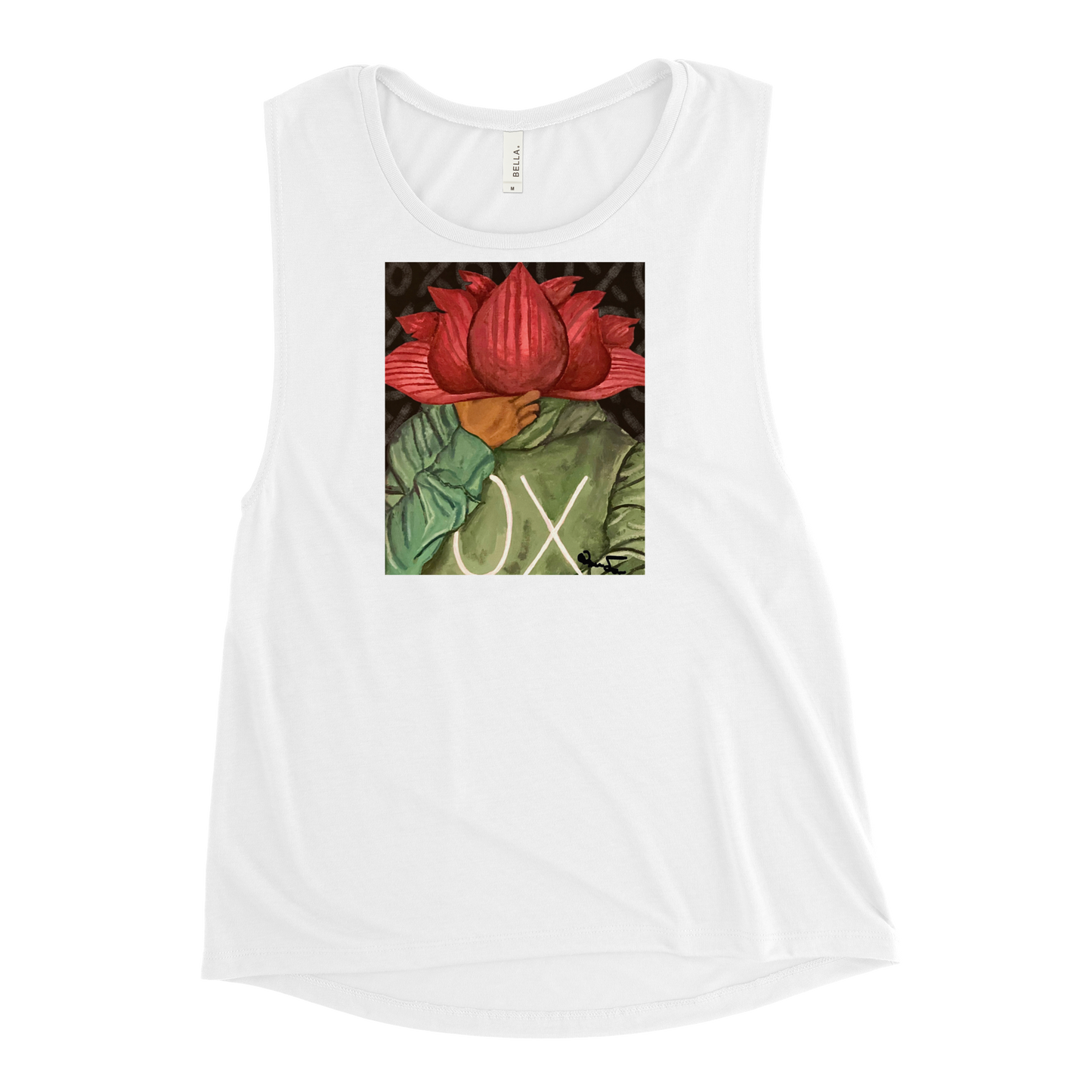 OX Flower Bomb Ladies’ Graphic Muscle Tank