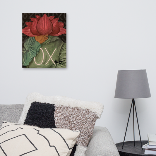OX Flower Bomb Canvas Print
